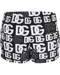 Dolce & Gabbana - Shorts da mare stampati - Lyst