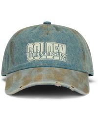 Golden Goose - Cappellino da Baseball in Denim di Cotone - Lyst