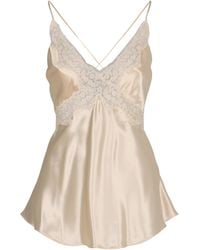 Alberta Ferretti - Elegant Satin Top With V-neck - Lyst