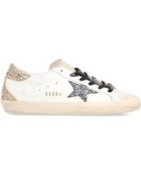 Golden Goose - Super-Star Leather Low-Top Sneakers - Lyst