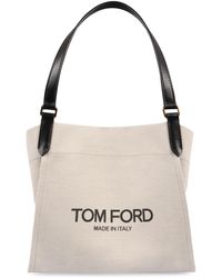 Tom Ford - Tote bag Amalfi in canvas - Lyst