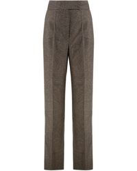 Max Mara - Wide-Leg Trousers Wool Virgin - Lyst