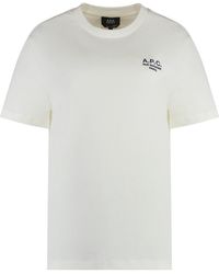 A.P.C. - T-Shirt Rue Madame-Dark/Dark Cotton T-Shirts & Jerseys - Lyst