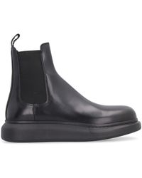 Alexander McQueen - Leather Chelsea Boots - Lyst