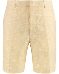 Fendi - Linen Bermuda-Shorts - Lyst