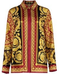 Versace - Camicia Stampa Barocco - Lyst