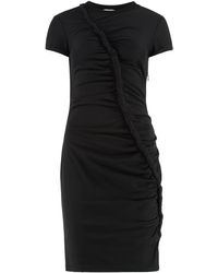 McQueen - Gathered Detailed Mini Dress - Lyst