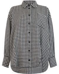 The Attico - Pied-De-Poule Shirt - Lyst