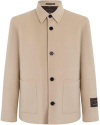 Slowear - Wool Button-Front Winter Jacket - Lyst