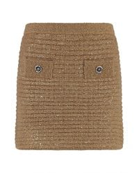 Pinko - Miletto Knitted Mini Skirt - Lyst