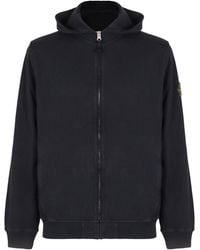 Stone Island - Hooded Sweatshirt With Zip - Lyst