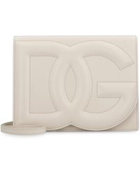 Dolce & Gabbana - Borsa a tracolla DG Logo in pelle - Lyst