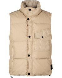 Stone Island - Gilet imbottito con chiusura a zip - Lyst