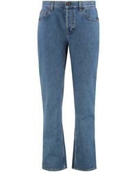 Burberry - 5-Pocket Straight-Leg Jeans Cotton - Lyst