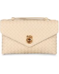 Bottega Veneta - Borsa a tracolla Knot Lock in pelle - Lyst