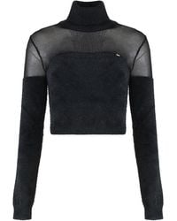 Elisabetta Franchi - Sweater With Logo Jewelry - Lyst