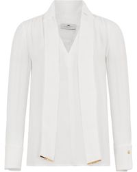 Elisabetta Franchi - Long Sleeve Blouse - Lyst