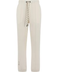 Moncler - High-Waisted Sports Trousers - Lyst