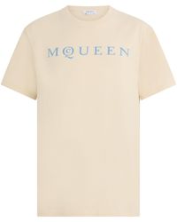McQueen - Cotton T-Shirt With Print - Lyst
