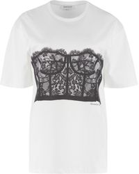 Alexander McQueen - Printed Short Sleeve T-shirt - Lyst
