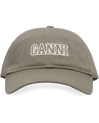 Ganni - Cappello da baseball con logo - Lyst