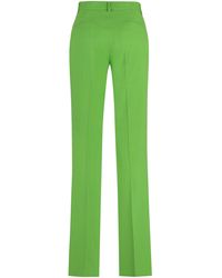 MSGM - Flared Viscose Trousers - Lyst