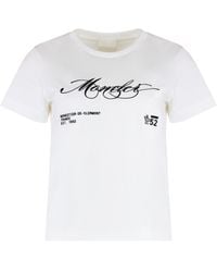 Moncler - Cotton Crew-neck T-shirt - Lyst