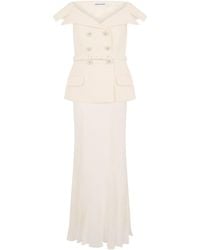 Self-Portrait - Dress With Jewel Buttons - Lyst