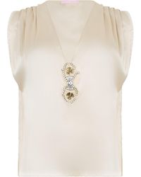 Kristina Ti - Satin Blouse Ninfea - Lyst