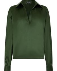 Tom Ford - Silk Stretch Blouse - Lyst