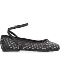 MICHAEL Michael Kors - Collette Flex Leather Ballet Flats - Lyst