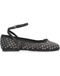 Michael Kors - Collette Flex Leather Ballet Flats - Lyst
