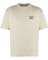 Drole de Monsieur - Slogan Cotton Crew-Neck T-Shirt - Lyst