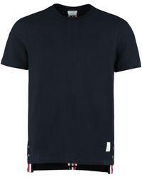 Thom Browne - Piqué Cotton T-shirt - Lyst