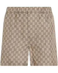 Gucci - Elegant Short Trousers With Monogram - Lyst