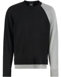 Y-3 - Viscose Blend Crew-Neck Sweater - Lyst