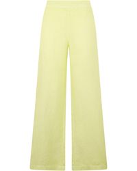 120% Lino - Loose Linen Trousers - Lyst