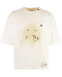Maison Mihara Yasuhiro - T-shirt girocollo in cotone - Lyst