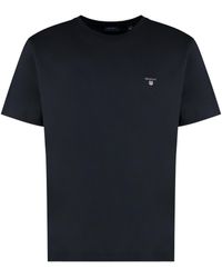 GANT - Cotton Crew-neck T-shirt - Lyst