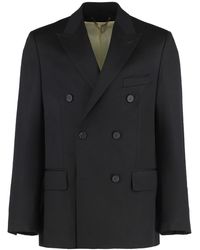 Golden Goose - Double-breasted Blazer With Button Closure - Lyst