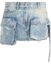 The Attico - Short Cargo Skirt - Lyst