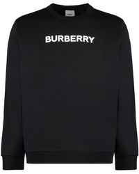 Burberry - Logo Crewneck Sweatshirt - Lyst