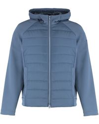 Paul & Shark - Technical Fabric Jacket With Zip And Hood - Lyst