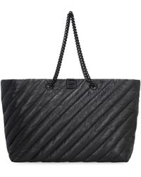 Balenciaga - Carry All Crush Leather Tote - Lyst