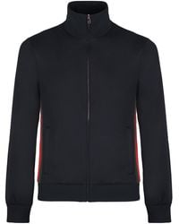 Gucci - Technical Jersey Jacket With Zip And Web Tape - Lyst