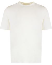Jil Sander - T-shirt girocollo in cotone - Lyst