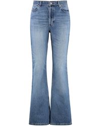 A.P.C. - Jeans flare Romy a vita alta - Lyst