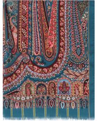 Etro - Sciarpa in seta stampata - Lyst