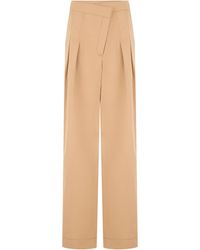 Veronica Beard - Pleated Straight Trousers - Lyst