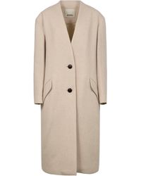 Isabel Marant - Single-Breasted Wool Coat - Lyst